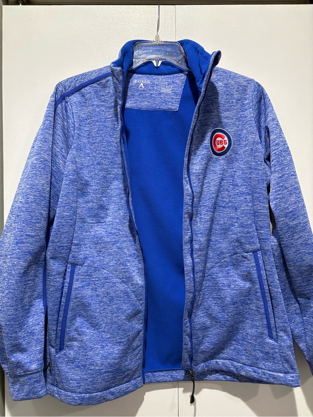 Antigua Royal Blue Heathered Pullover Fleece